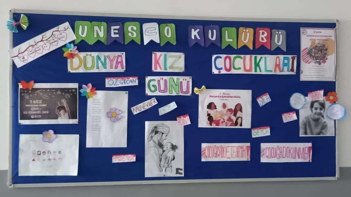 UNESCO KULÜBÜ DÜNYA KIZ ÇOCUKLARI GÜNÜNÜ HÜZÜNLÜ GEÇİRDİ...